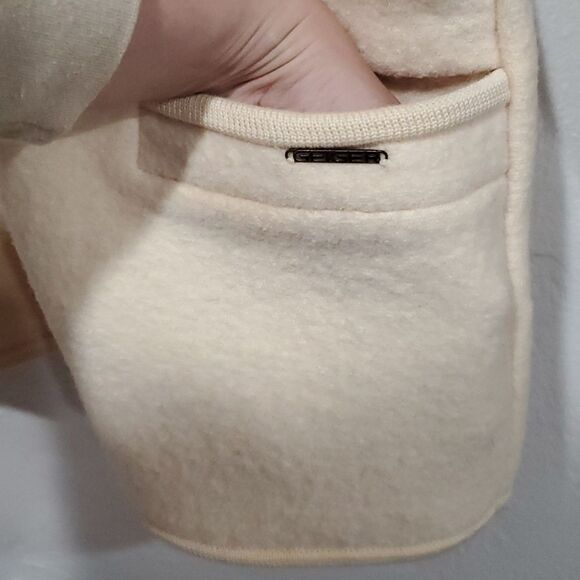 Vintage Geiger Australia Wool Sweater Jacket in Cream Size 44 or L - Picture 3 of 14